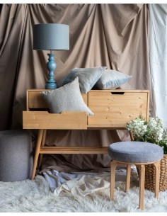 COMFY AHŞAP NATUREL TABURE 2